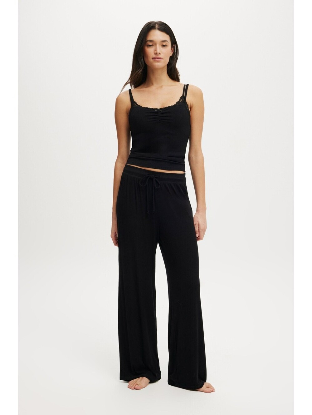Cotton On Body Airy Soft Wide Leg Pants Women's Size S Bamboo Loungewear Luxury